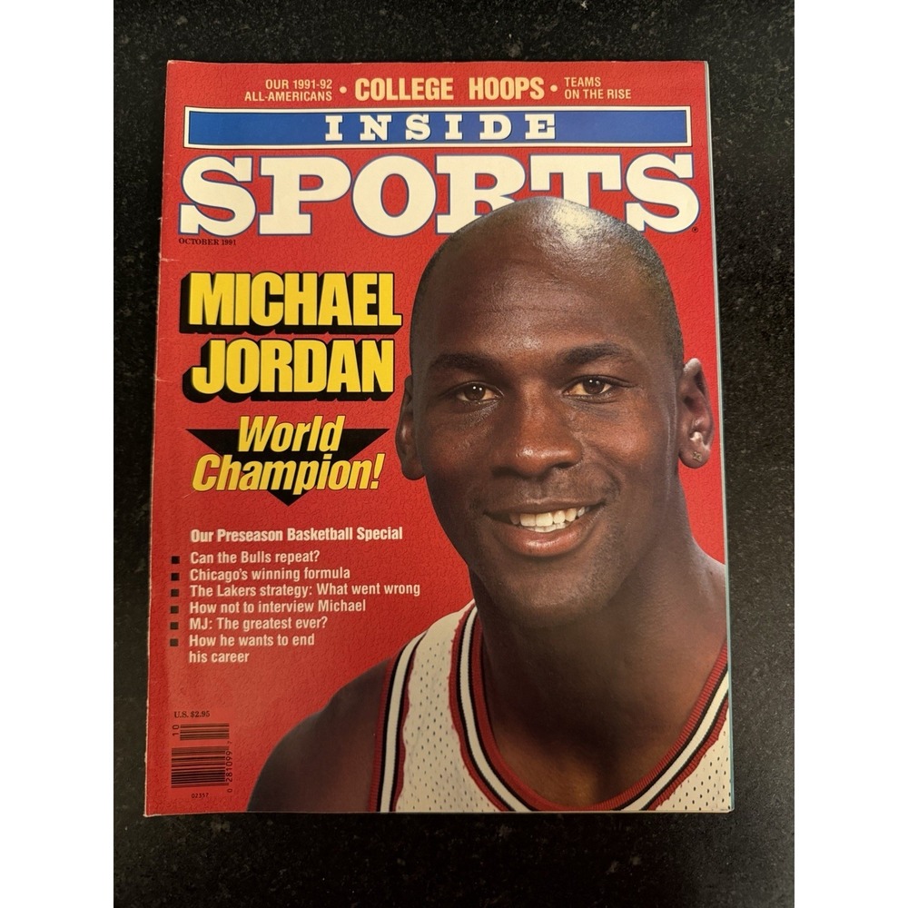 Inside Sports Magazine October 1991 Michael Jordan Chicago Bulls Newsstand